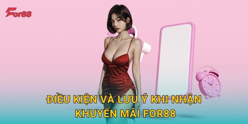 Điều kiện và lưu ý khi nhận khuyến mãi For88